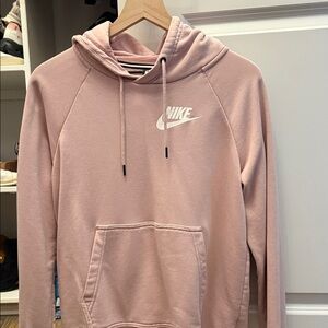 Nike womens Light Pink Hoodie